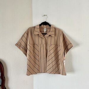 Worthington button-up, short sleeve